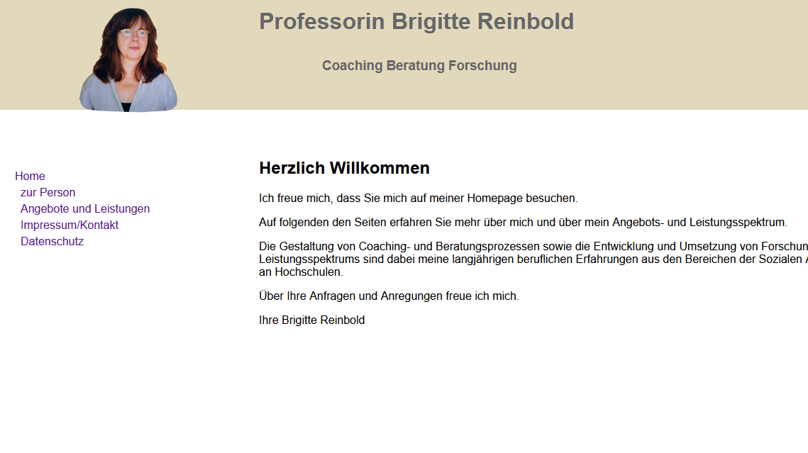 Professorin Brigitte Reinbold